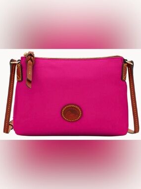 Dooney & Bourke Crossbody Pouchette Pink Great Condition Bag Purse LIKE NEW